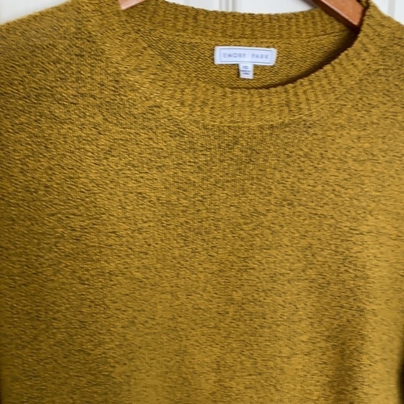 Emory Park Raz Slouchy Crew Neck Pullover Mustard Sweater, Size X Small - Picture 6 of 6
